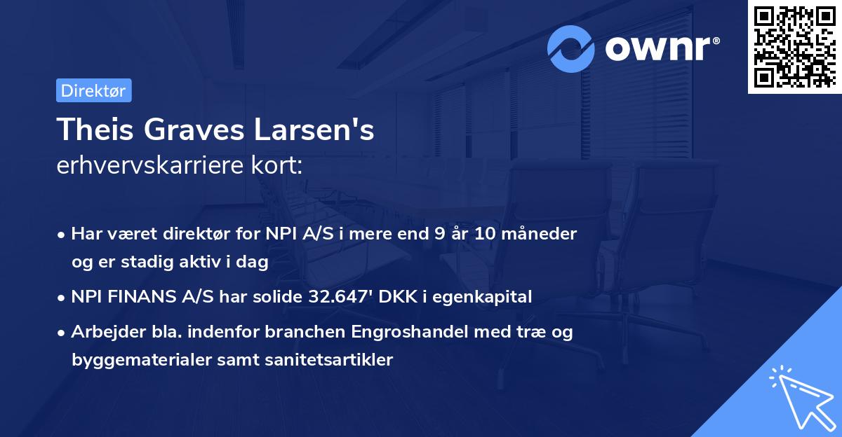 Theis Graves Larsen's erhvervskarriere kort