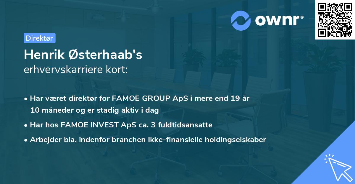 Henrik Østerhaab's erhvervskarriere kort