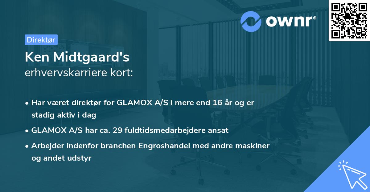 Ken Midtgaard's erhvervskarriere kort