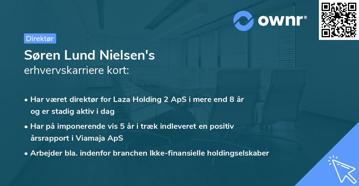 Søren Lund Nielsen's erhvervskarriere kort