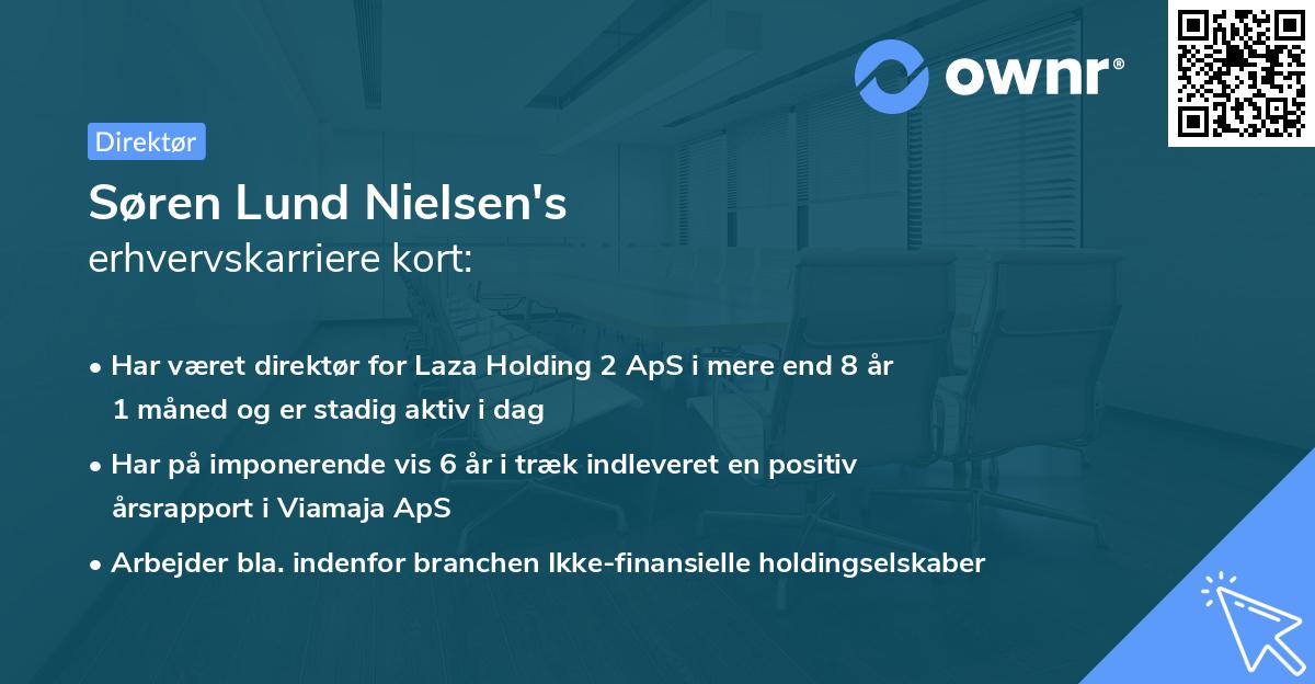 Søren Lund Nielsen's erhvervskarriere kort