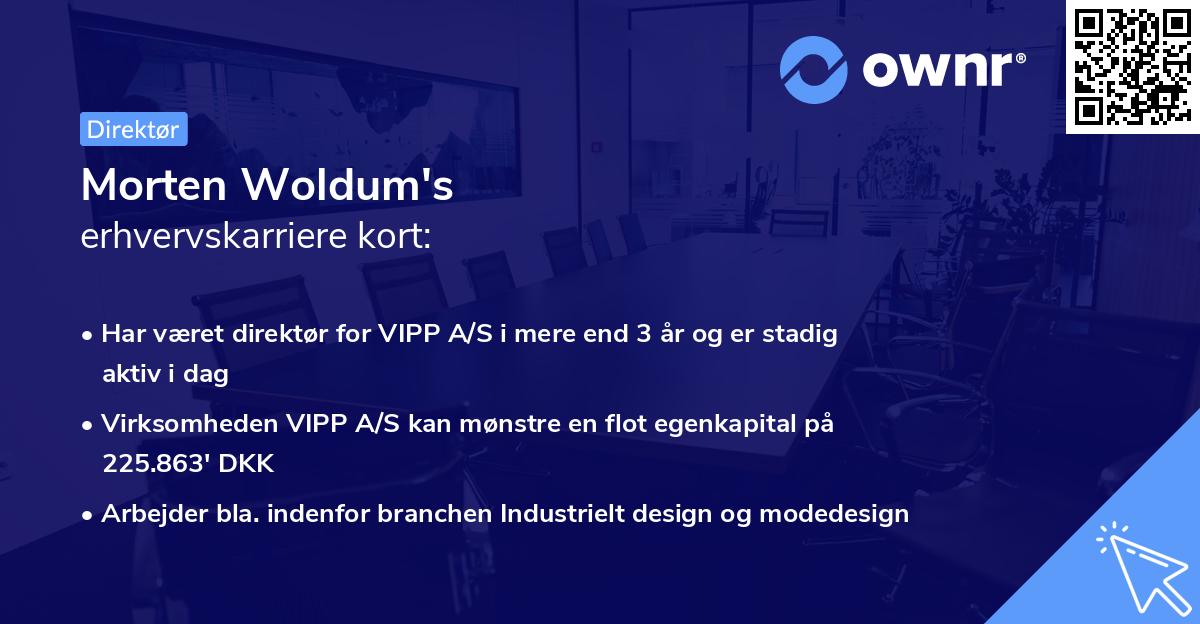 Morten Woldum's erhvervskarriere kort