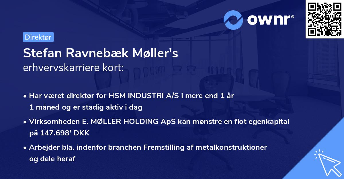 Stefan Ravnebæk Møller's erhvervskarriere kort