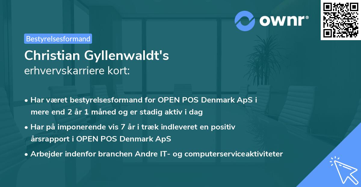 Christian Gyllenwaldt's erhvervskarriere kort