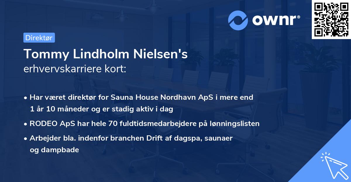 Tommy Lindholm Nielsen's erhvervskarriere kort