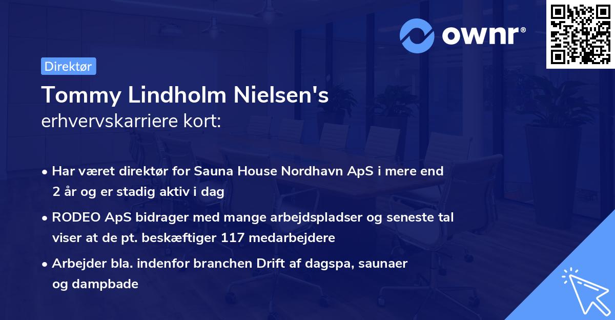 Tommy Lindholm Nielsen's erhvervskarriere kort