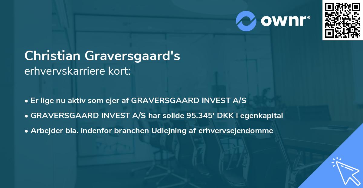 Christian Graversgaard's erhvervskarriere kort