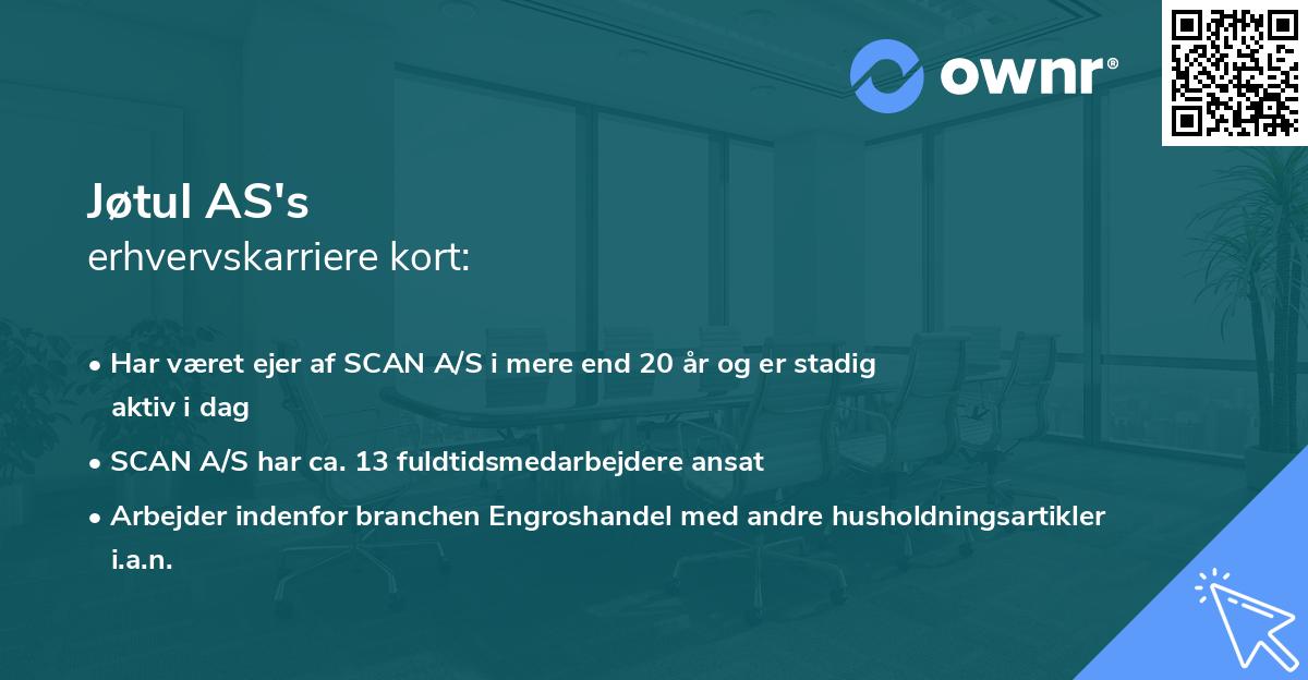 Jøtul AS's erhvervskarriere kort