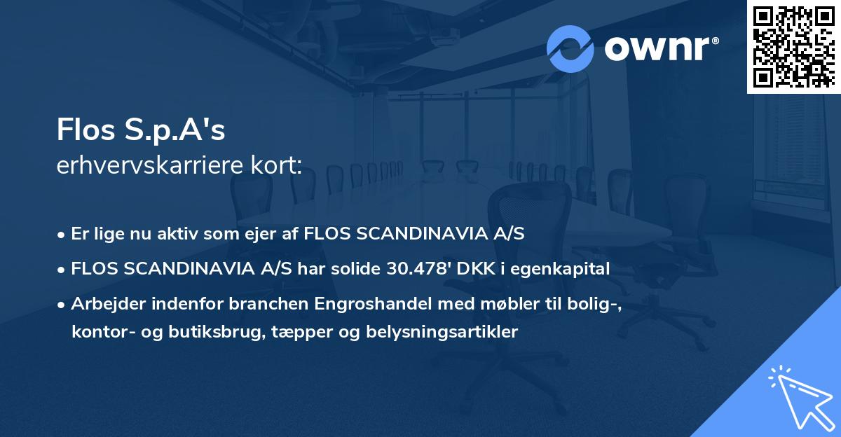 Flos S.p.A's erhvervskarriere kort