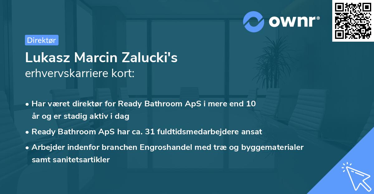 Lukasz Marcin Zalucki's erhvervskarriere kort