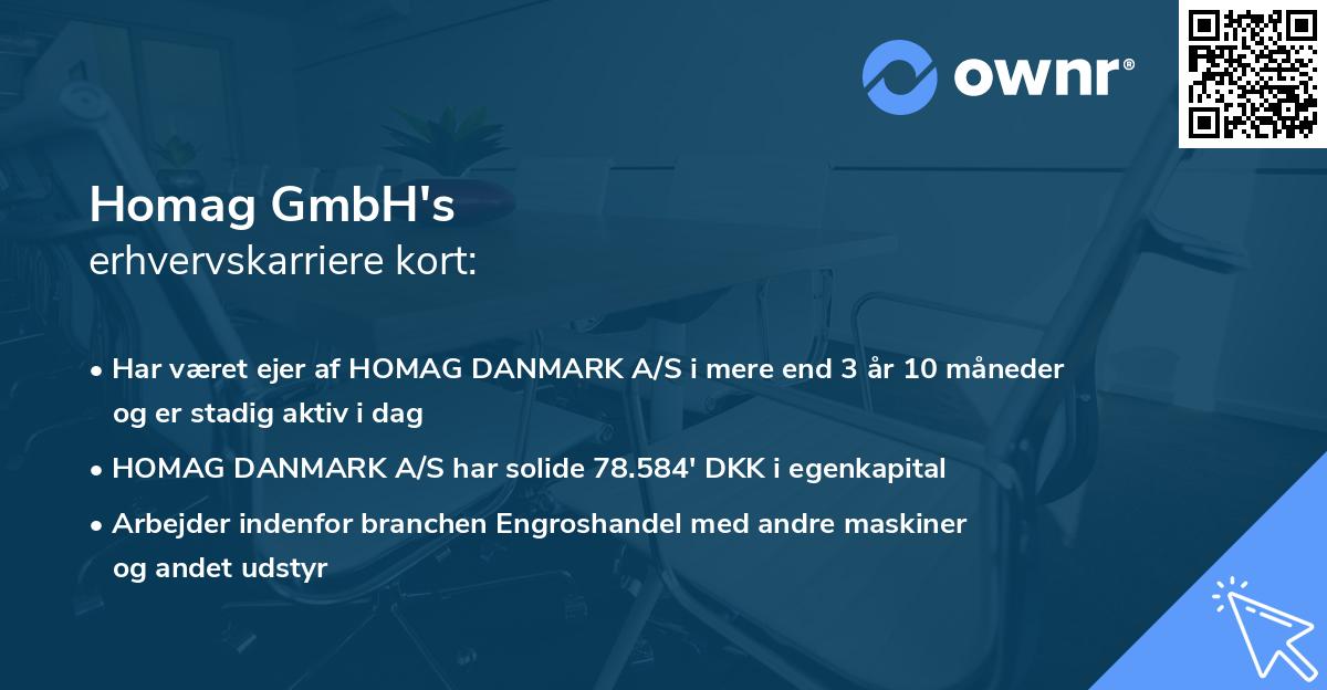 Homag GmbH's erhvervskarriere kort