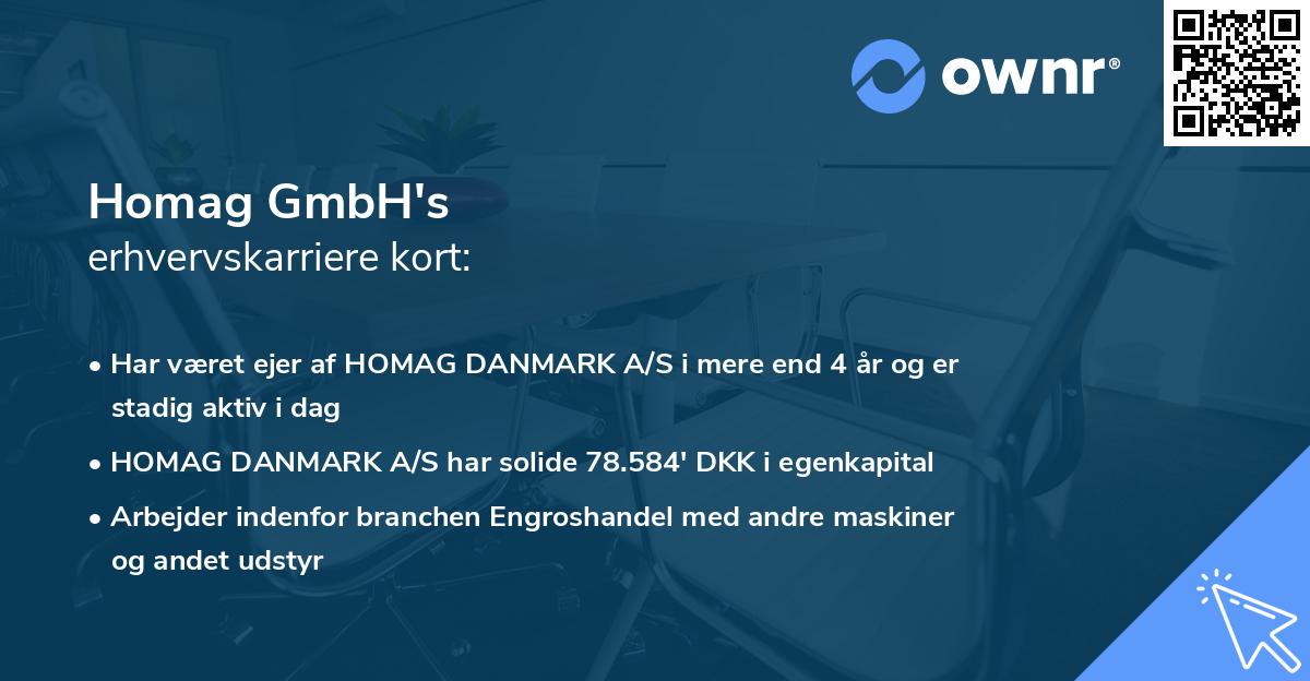 Homag GmbH's erhvervskarriere kort