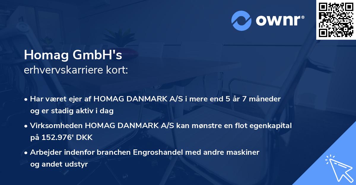 Homag GmbH's erhvervskarriere kort