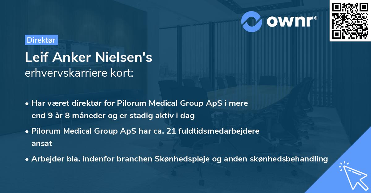 Leif Anker Nielsen's erhvervskarriere kort