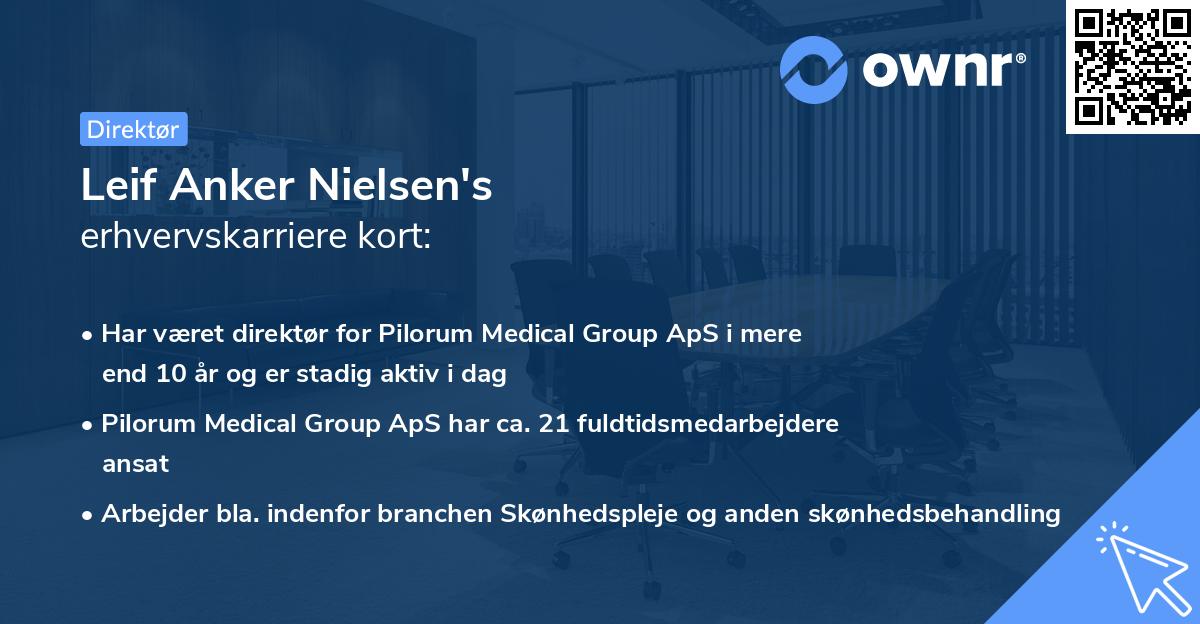 Leif Anker Nielsen's erhvervskarriere kort