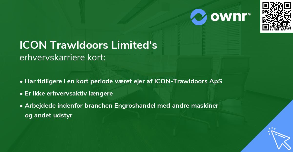 ICON Trawldoors Limited's erhvervskarriere kort