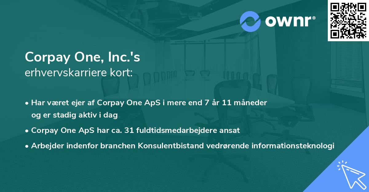 Corpay One, Inc.'s erhvervskarriere kort