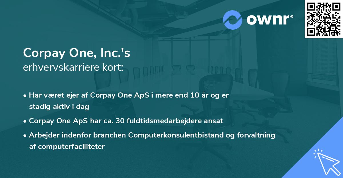 Corpay One, Inc.'s erhvervskarriere kort