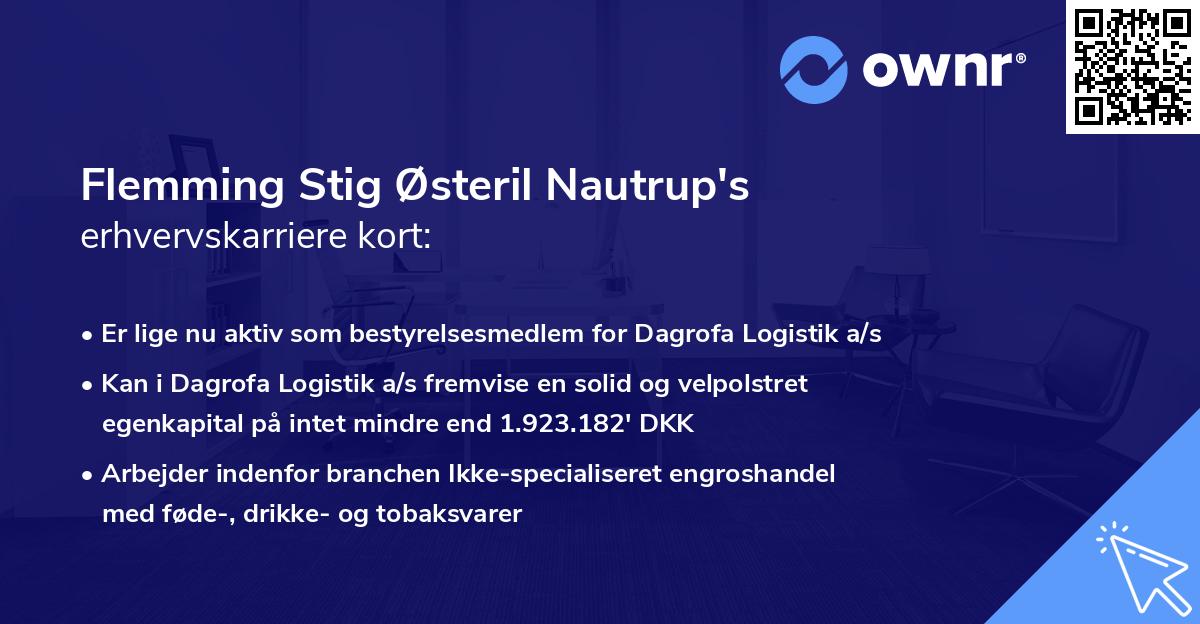Flemming Stig Østeril Nautrup's erhvervskarriere kort