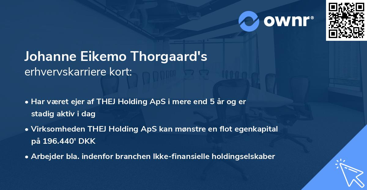 Johanne Eikemo Thorgaard's erhvervskarriere kort