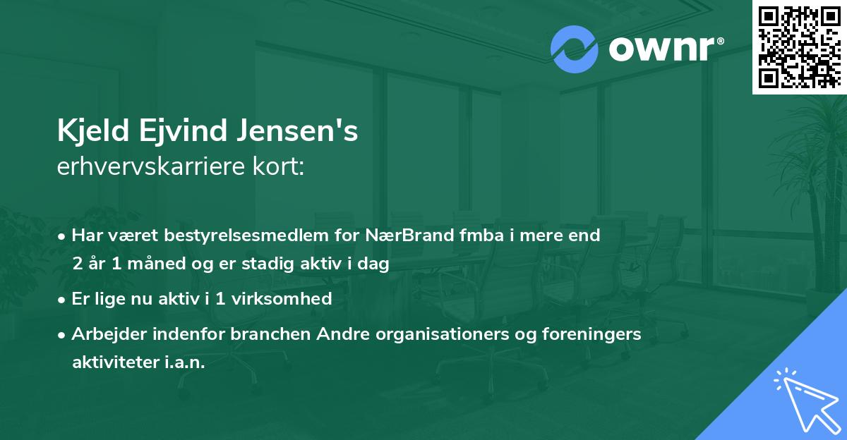 Kjeld Ejvind Jensen's erhvervskarriere kort