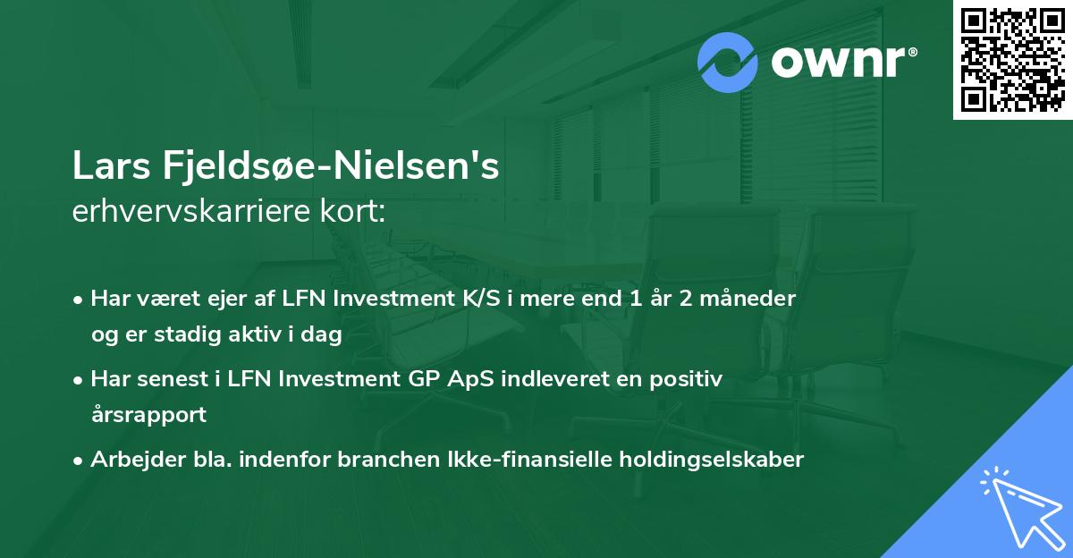 Lars Fjeldsøe-Nielsen's erhvervskarriere kort