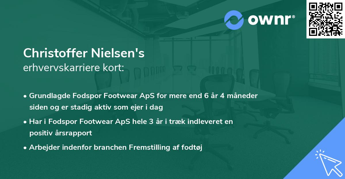 Christoffer Nielsen's erhvervskarriere kort