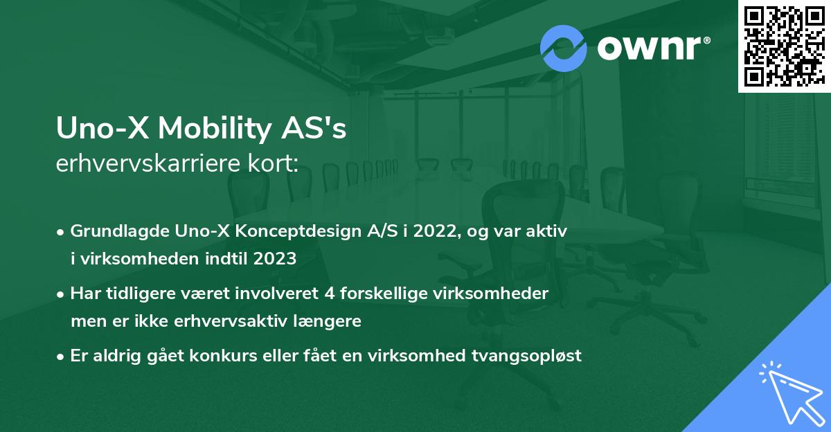 Uno-X Mobility AS's erhvervskarriere kort
