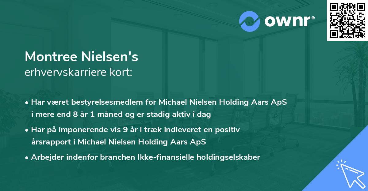 Montree Nielsen's erhvervskarriere kort