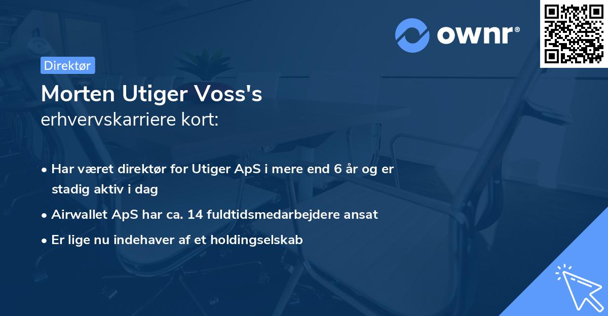 Morten Utiger Voss's erhvervskarriere kort