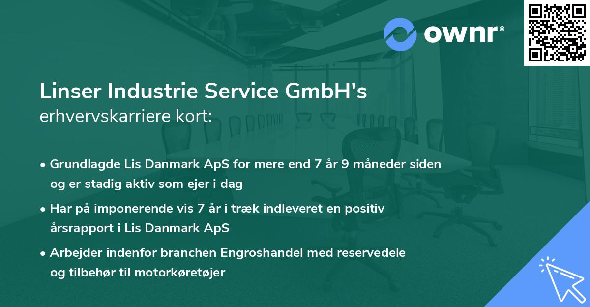 Linser Industrie Service GmbH's erhvervskarriere kort