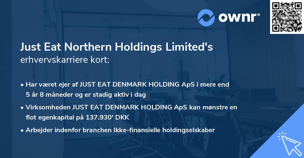 Just Eat Northern Holdings Limited's erhvervskarriere kort