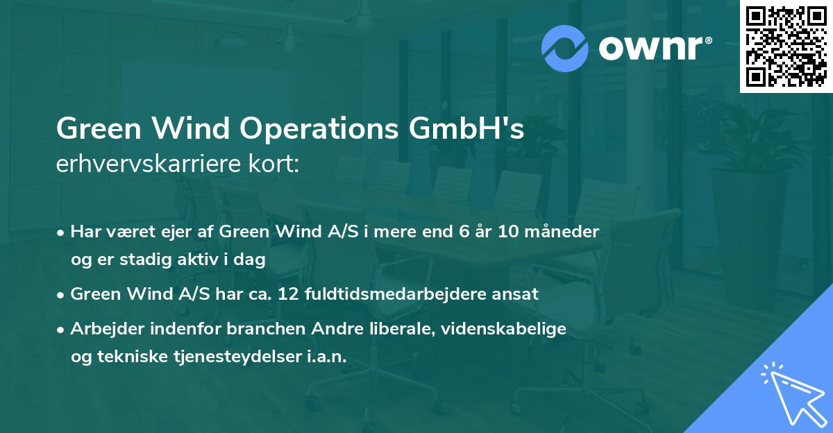 Green Wind Operations GmbH's erhvervskarriere kort