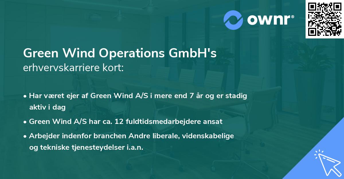 Green Wind Operations GmbH's erhvervskarriere kort