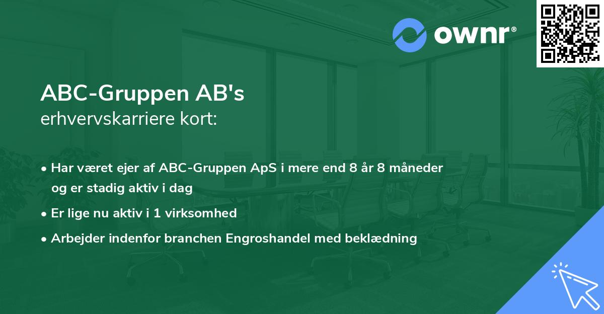 ABC-Gruppen AB's erhvervskarriere kort