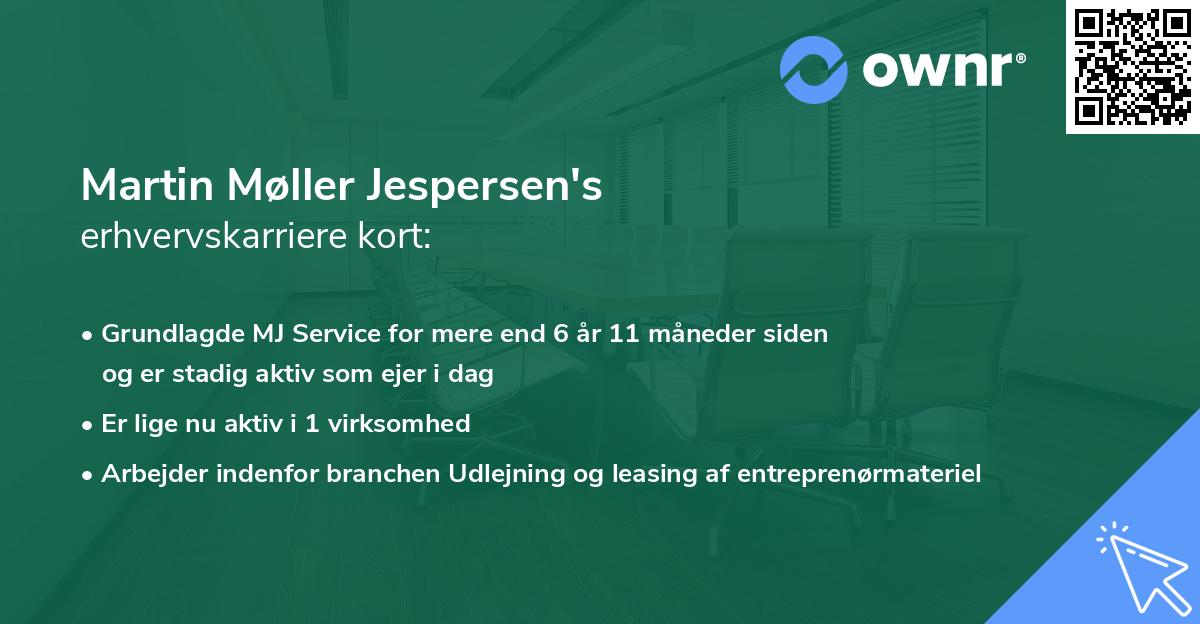 Martin Møller Jespersen's erhvervskarriere kort