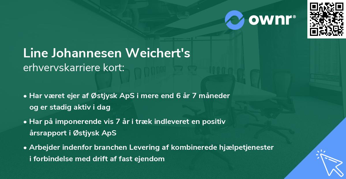 Line Johannesen Weichert's erhvervskarriere kort