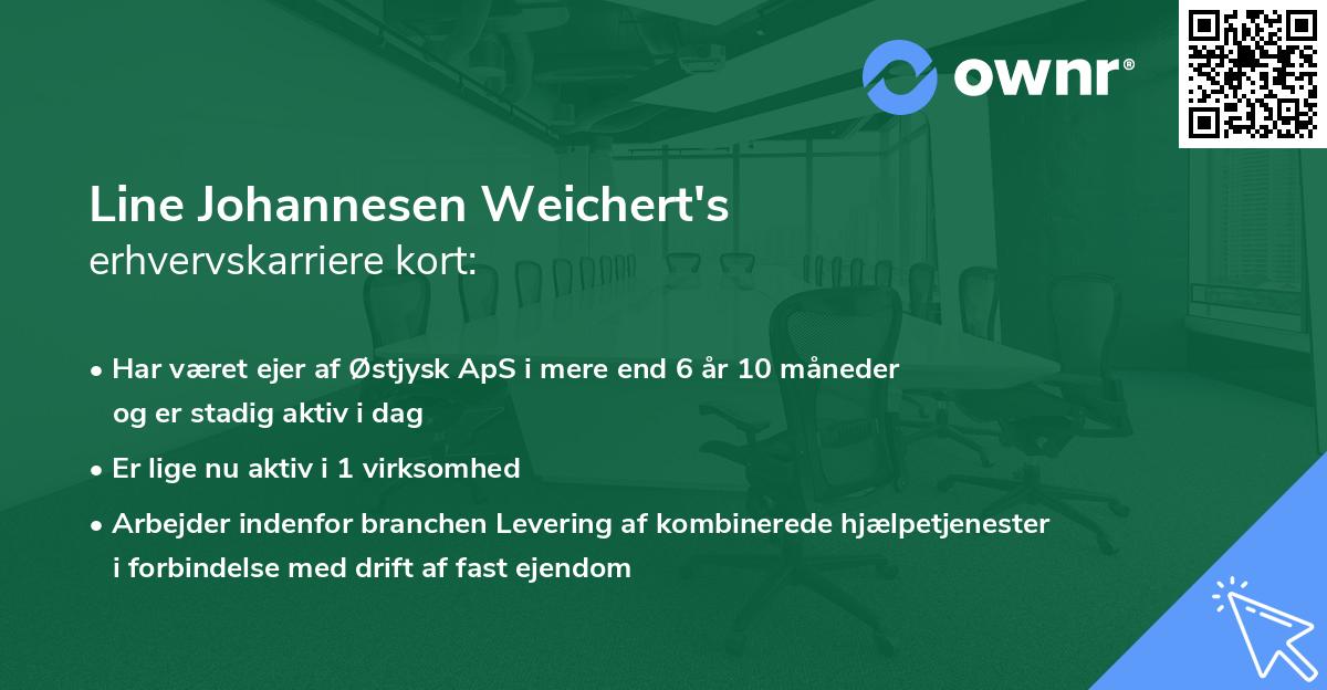 Line Johannesen Weichert's erhvervskarriere kort
