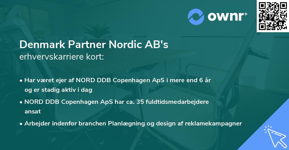 Denmark Partner Nordic AB's erhvervskarriere kort