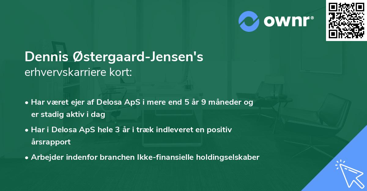 Dennis Østergaard-Jensen's erhvervskarriere kort