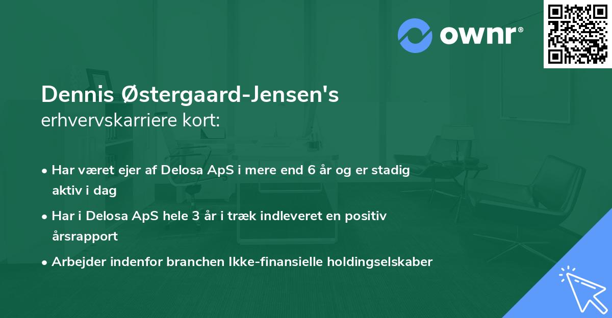 Dennis Østergaard-Jensen's erhvervskarriere kort