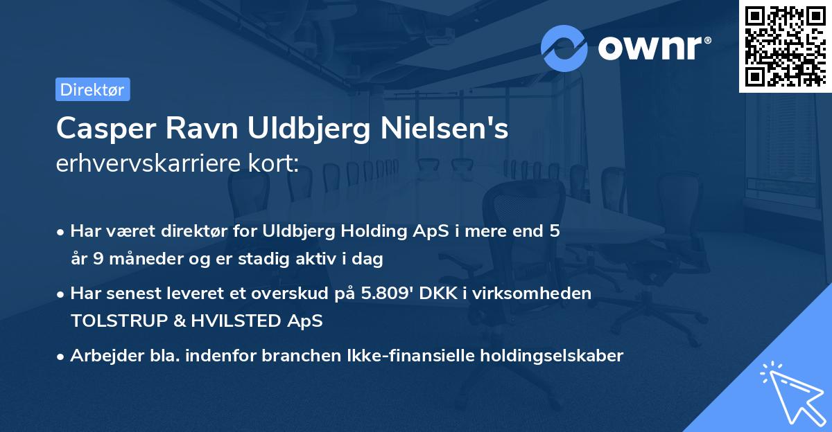 Casper Ravn Uldbjerg Nielsen's erhvervskarriere kort