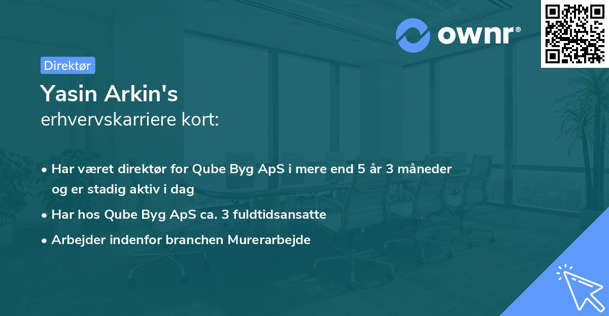 Yasin Arkin's erhvervskarriere kort