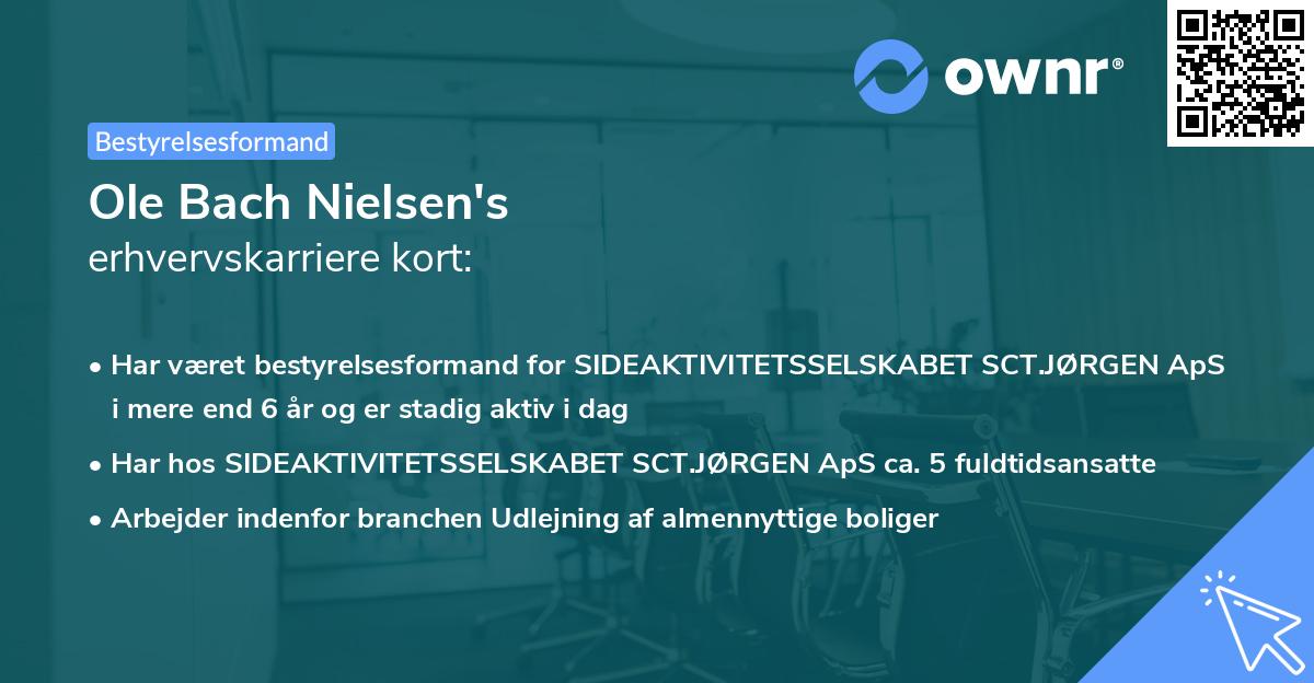 Ole Bach Nielsen's erhvervskarriere kort