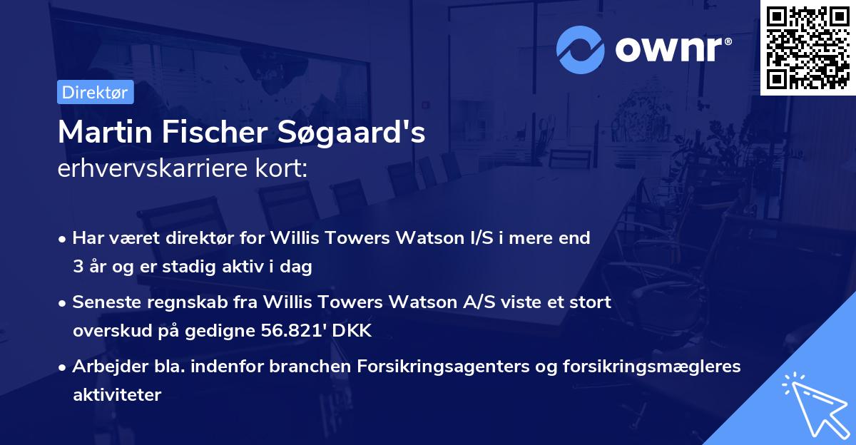 Martin Fischer Søgaard's erhvervskarriere kort