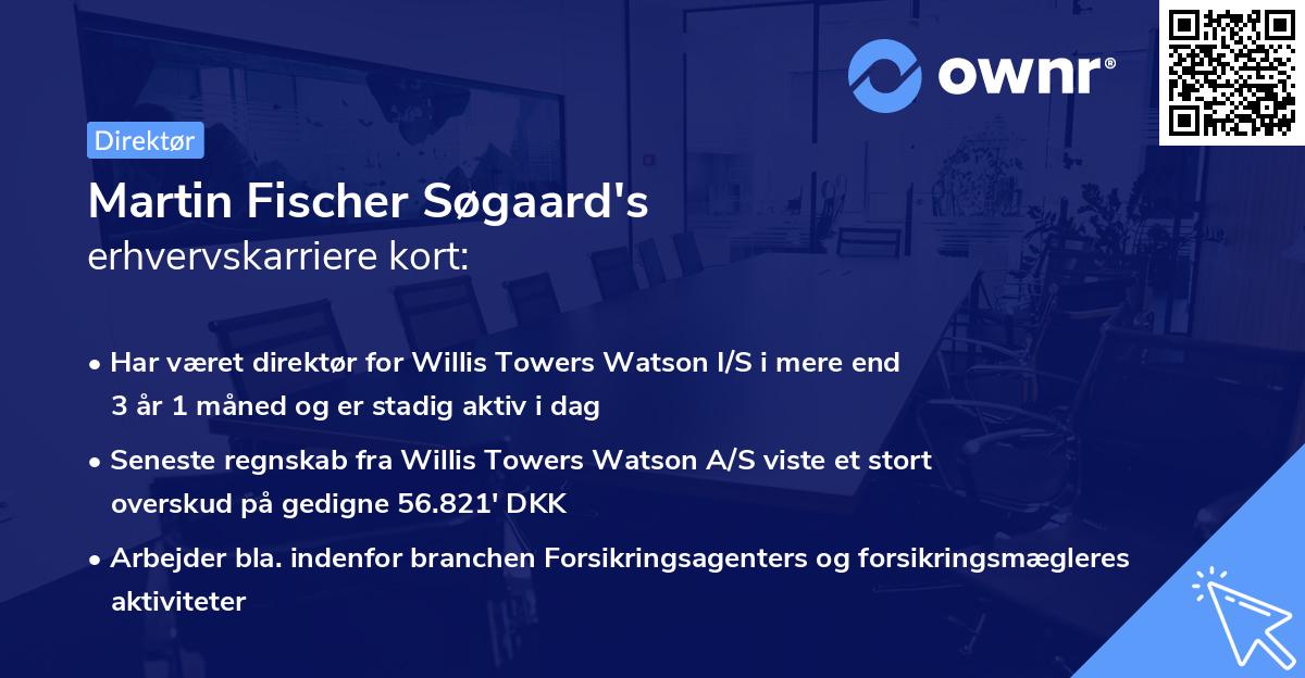 Martin Fischer Søgaard's erhvervskarriere kort