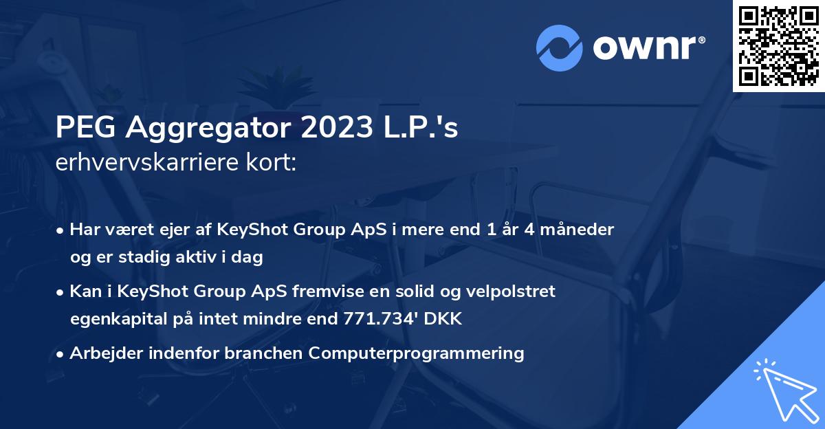 PEG Aggregator 2023 L.P.'s erhvervskarriere kort