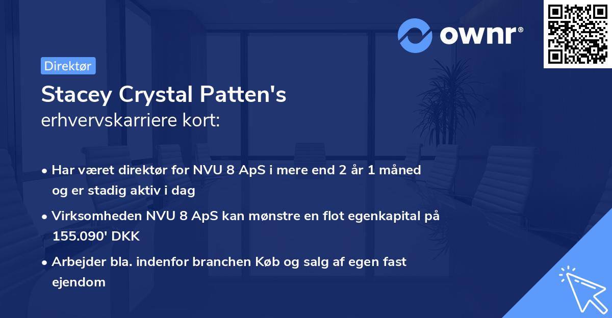 Stacey Crystal Patten's erhvervskarriere kort