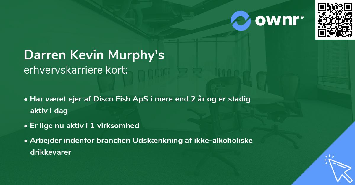 Darren Kevin Murphy's erhvervskarriere kort