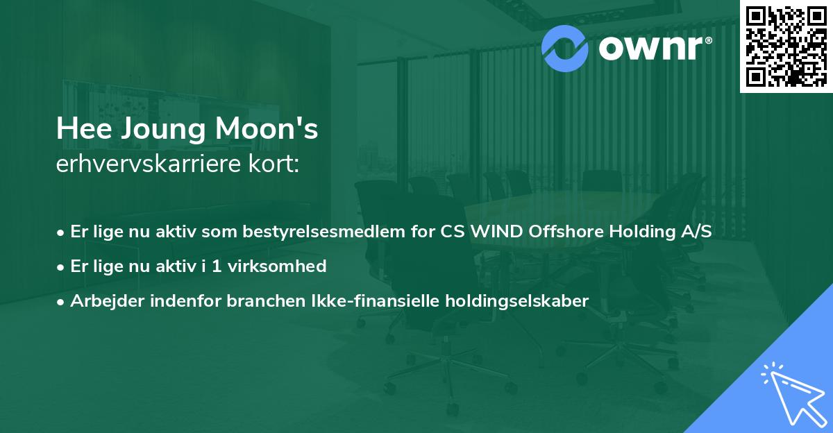 Hee Joung Moon's erhvervskarriere kort